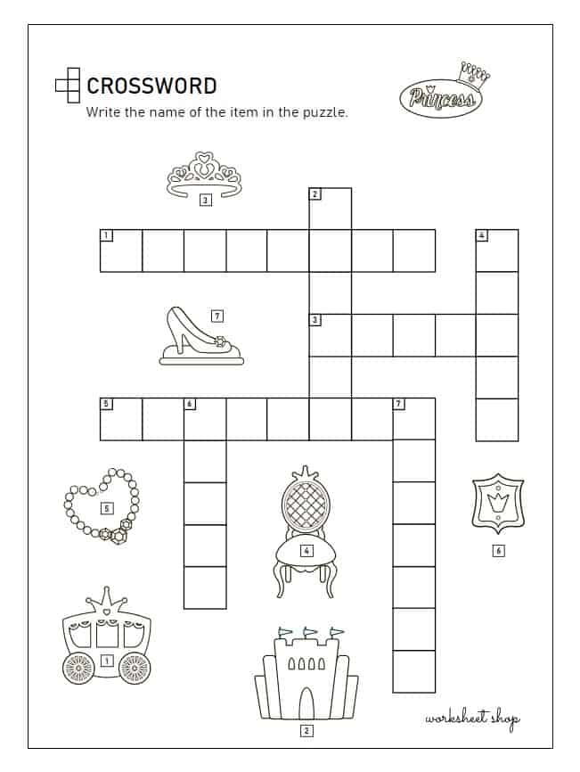 printable crossword puzzles for kids