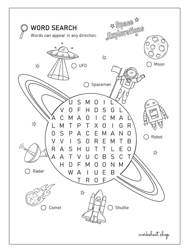 Word Search-Space-Exploration