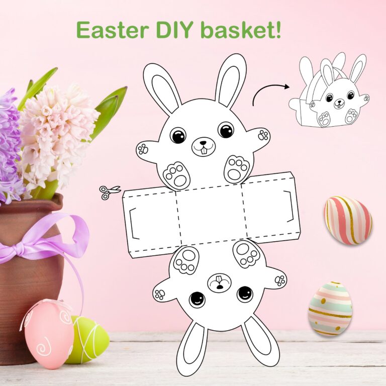 DIY Easter bunny basket